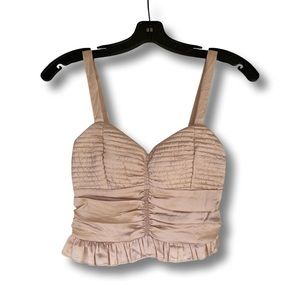 B.O.G. COLLECTIVE Pink Satin Top XS